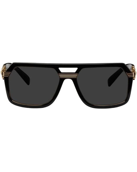 Versace Vintage Icon Pilot Sunglasses in Black for Men Lyst