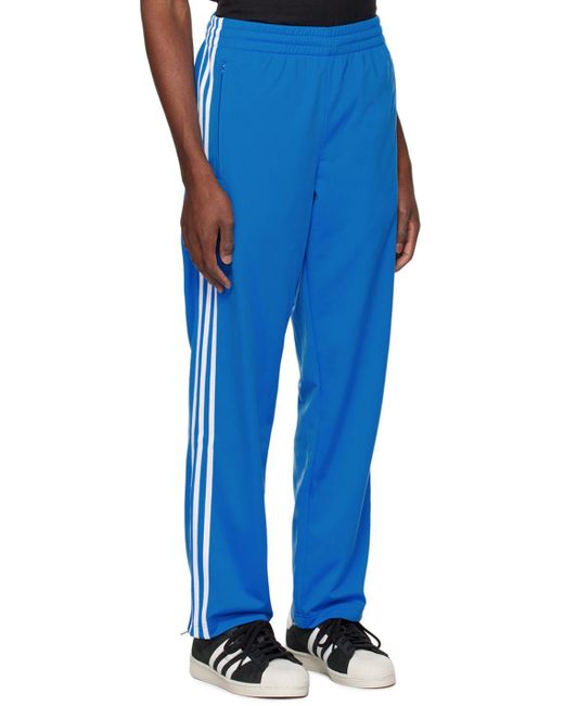 adidas Originals Blue Adicolor Classics Firebird Track Pants for Men | Lyst