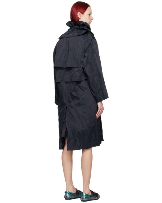 Manteau mallarmé noir Kiko Kostadinov en coloris Black