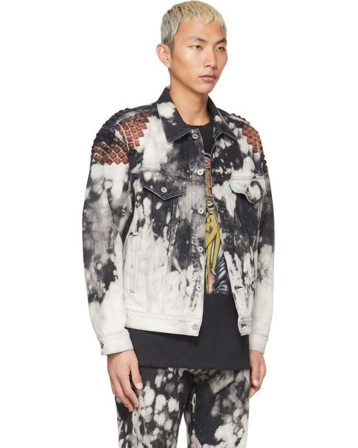 Doublet Punk Denim Jacket in Black for 