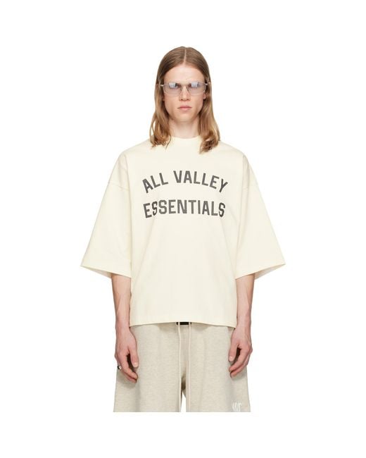 Fear Of God Natural Off- Merch T-Shirt for men