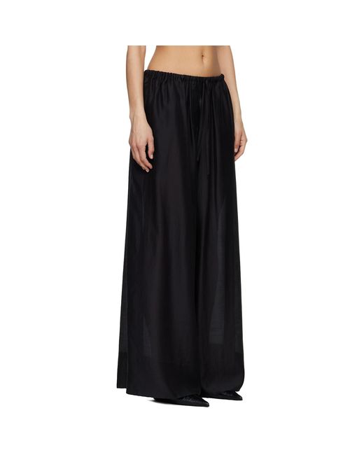 Entire studios Black Vento Wide Leg Trousers