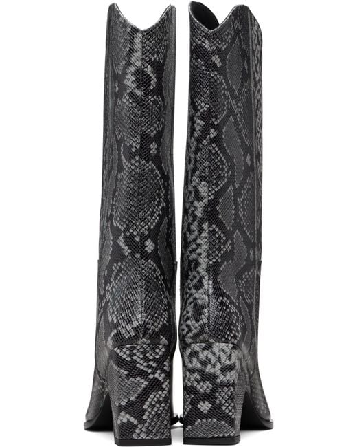 Coperni Black Bridge Cowboy Tall Boots