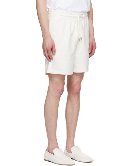 Casablanca White Off- 'Casa Way' Mountain Sweat Shorts for men