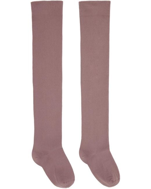 Rick Owens Multicolor Pink Semi-sheer Socks