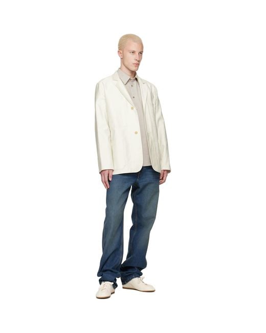 A.P.C. Natural Off- Leo Blazer for men