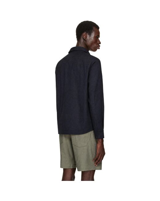 Veilance Blue Stema Ls Shirt for men