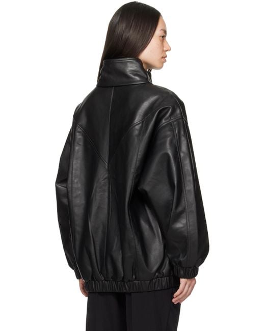 THE GARMENT Black Mumbai Leather Jacket for men