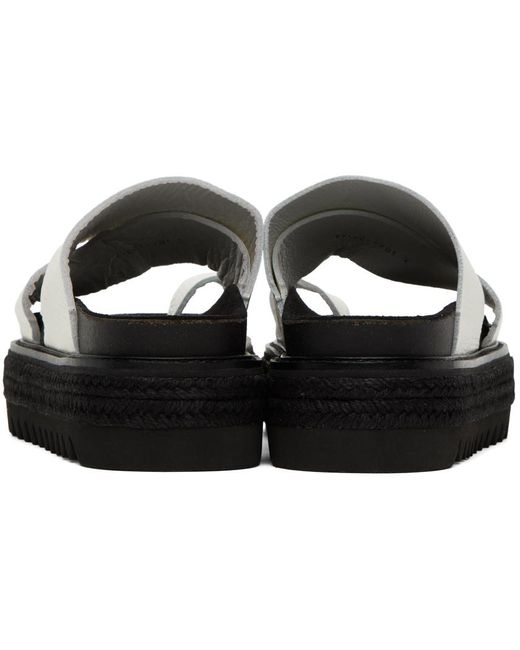 Y's Yohji Yamamoto Black Thong Sandals
