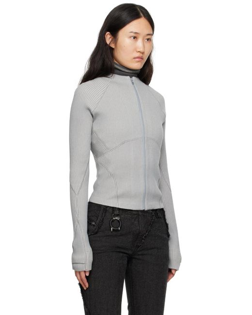 Hyein Seo Gray Zip Sweater
