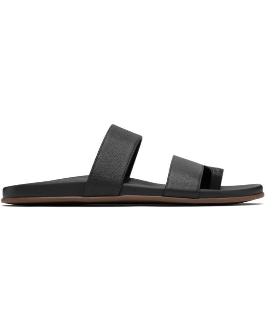 The Row Black Hugh Sandals for men