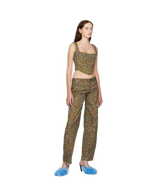 Priscavera Multicolor Printed Corset