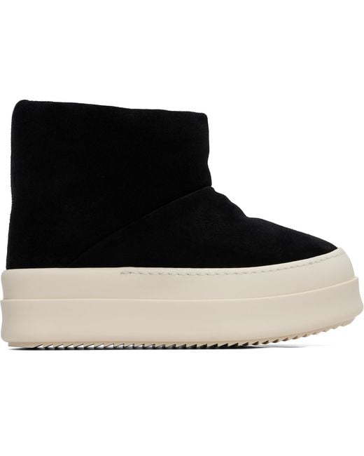 Rick Owens Black Tower Mega Bumper Low Lunar Boots