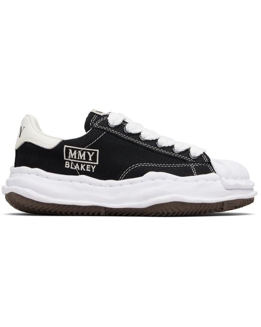 Maison Mihara Yasuhiro Black Blakey Og Sole Canvas Low-Top Sneakers