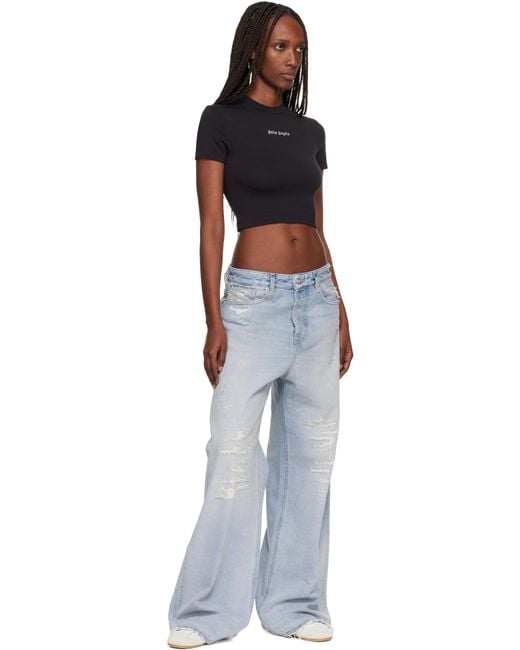 Palm Angels Black Classic Logo Baby T-Shirt