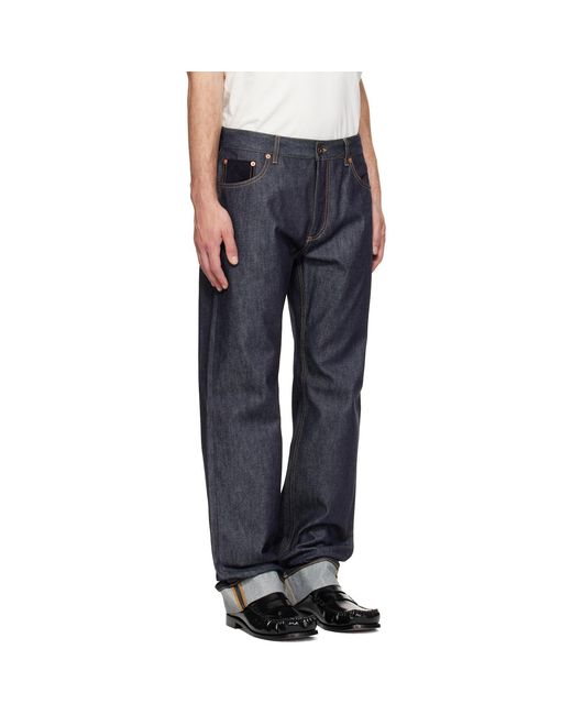 Bottega Veneta Blue Rolled Cuffs Jeans for men