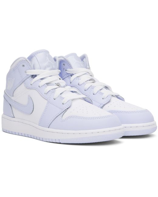 Nike ジュニア｜ブルー＆ホワイト Air Jordan 1 Mid スニーカー Black