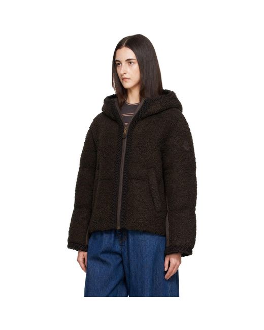 Moncler Black Cristallin Hooded Down Jacket