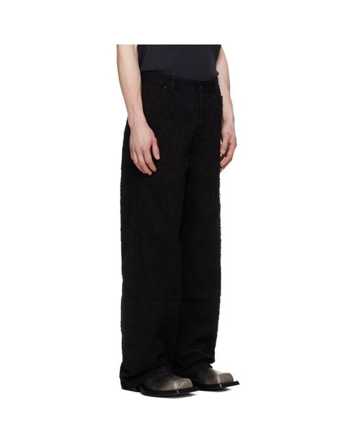 Louis-Gabriel Nouchi Black Nep Denim Jeans for men