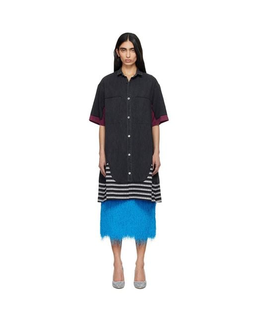 Undercover Black Up1F1402 Denim Shirt