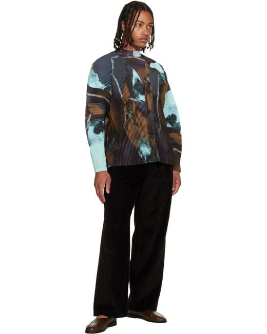 HOMME PLISSE ISSEY MIYAKE AGATE カーディガン Homme Plissé Issey Miyake Agate Cardigan in Black for Men | Lyst