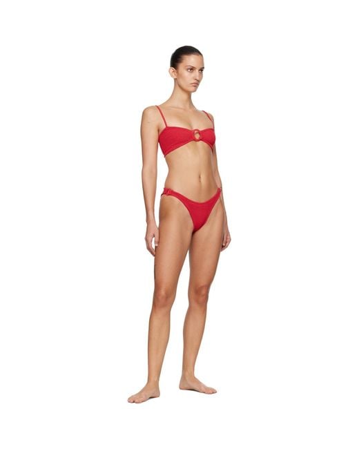Hunza G Black Misty Tonal Hoop Bikini