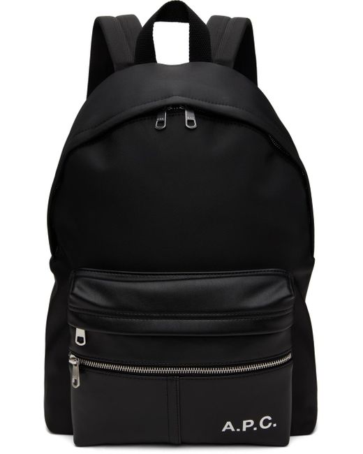 A.P.C. . Black Camden Backpack for men