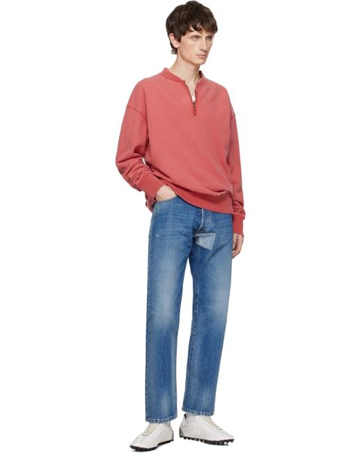 Maison Margiela Blue Tapered Leg Jeans for men