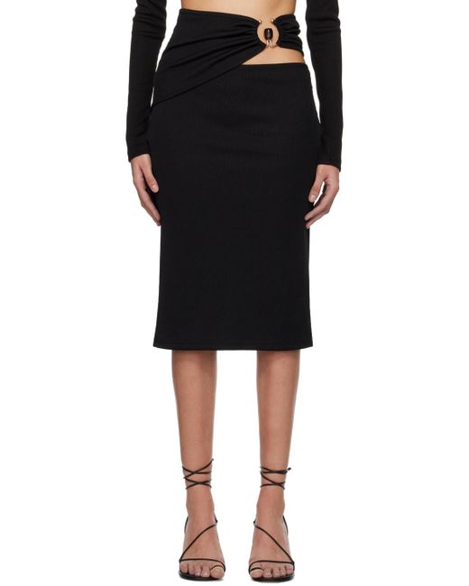 Christopher Esber Black Orbit Midi Skirt