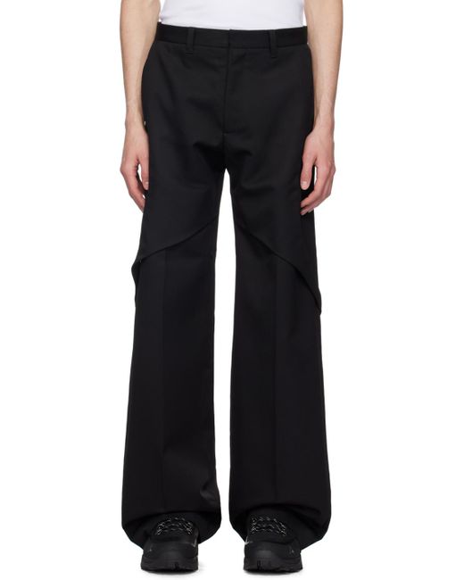 HELIOT EMIL Black Robur Tailored Trousers for men