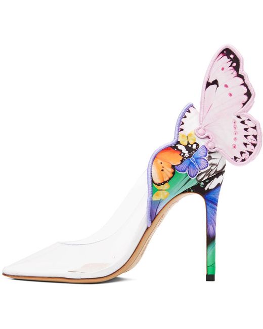 Sophia Webster White Multicolor Chiara Pump Heels