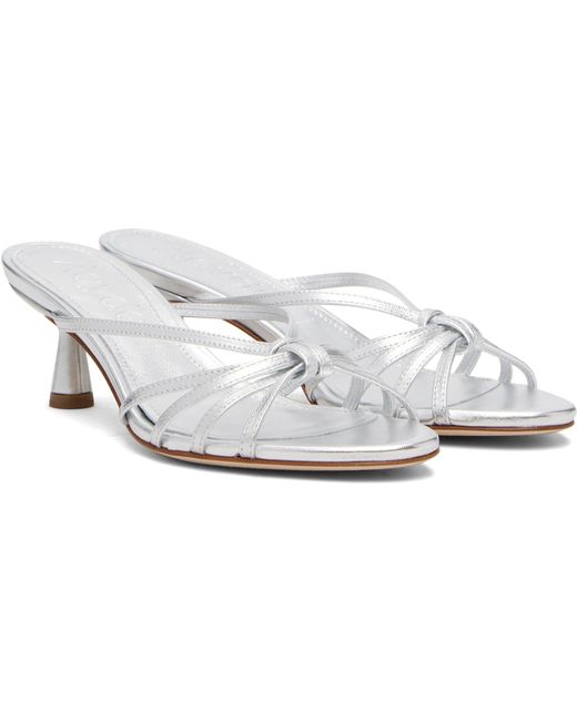 Aeyde Black Abby Leather Heeled Sandals