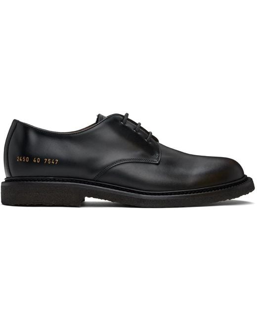 Common Projects Black Officer'S Derbys for men