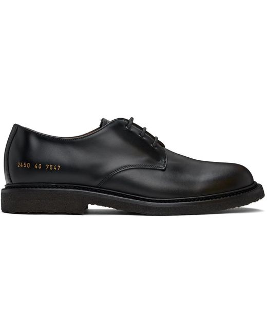 Common Projects Black Officer's Derbys for men
