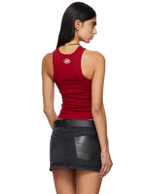 Mowalola Maxine Tank Top in Red | Lyst UK