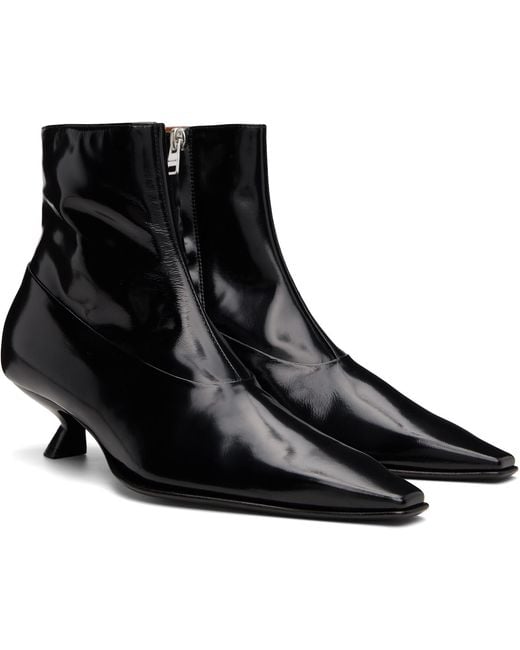 Marni Black Leather Boots