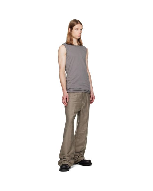 Rick Owens Gray Tower Basic Sl Tank Top for men