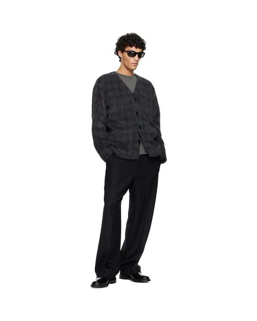 Our Legacy Black Wool Cardigan for men