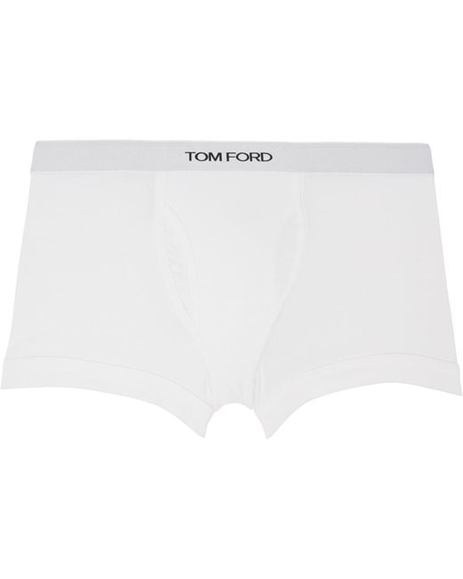 Tom Ford White Two-Pack Cotton Boxer Briefs for men