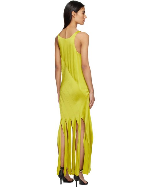 Stella McCartney Yellow Fringed Maxi Dress