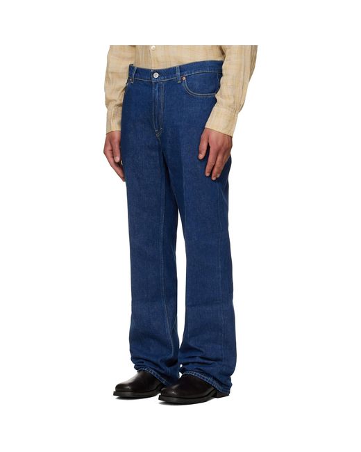 Our Legacy Blue Indigo 70s Cut Jeans for men