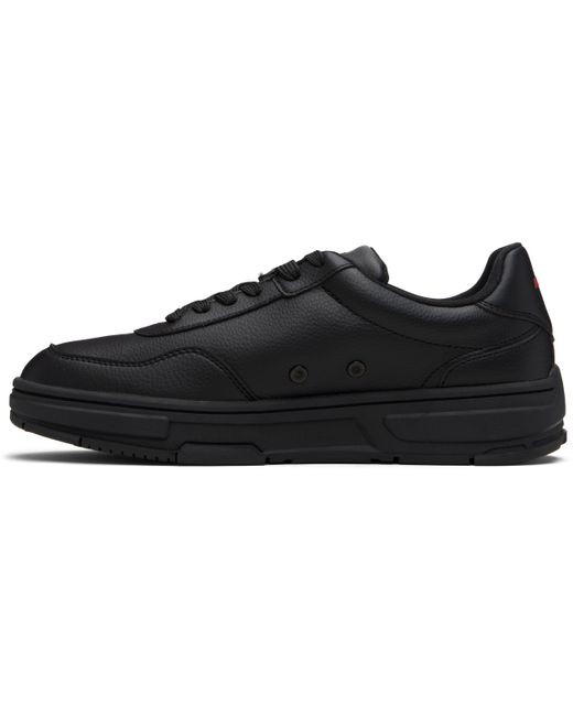 Baskets Noires En Cuir Synthétique À Ornements En Zigzags HUGO pour homme en coloris Black