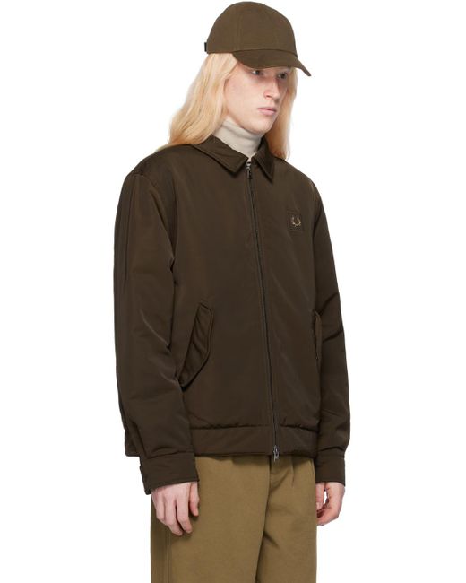 Fred Perry Brown Zip Through Jacket for men