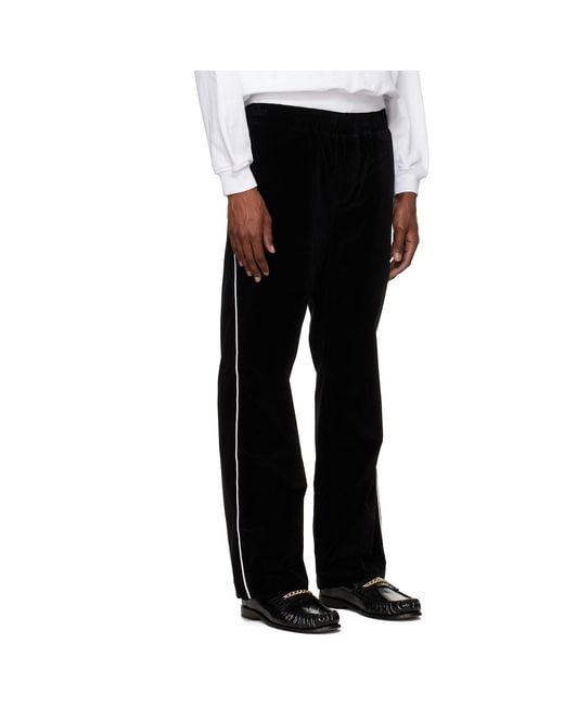Ernest W. Baker Black Straight Fit Track Pants for men