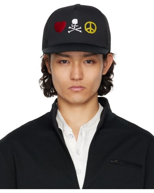 メンズ MASTERMIND WORLD ブラック Peaceful キャップ Black