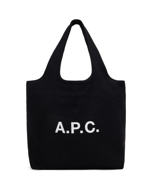 A.P.C. Black Ninon Tote for men