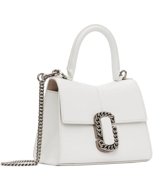 Marc Jacobs White 'the St. Marc Mini Top Handle' Bag