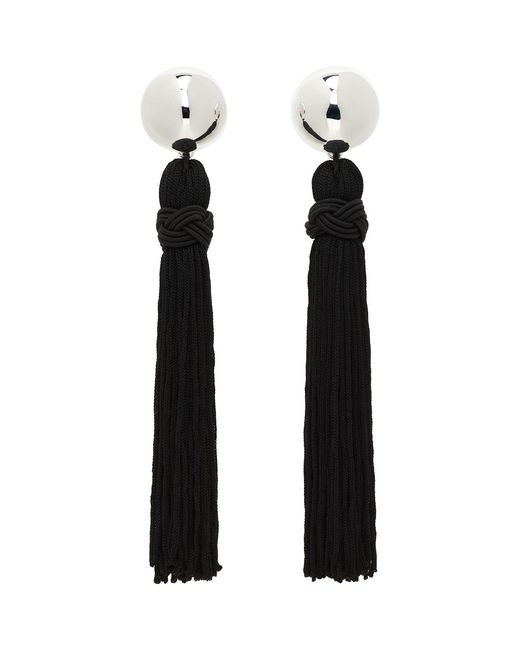 Sophie Buhai Black Venetian Tassel Earrings