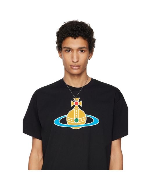Vivienne Westwood Metallic Mini Bas Relief Pendant Necklace for men