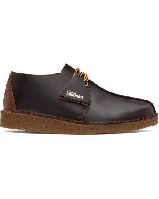 Clarks Black Burgundy Dsrttrek Hiker Desert Boots for men